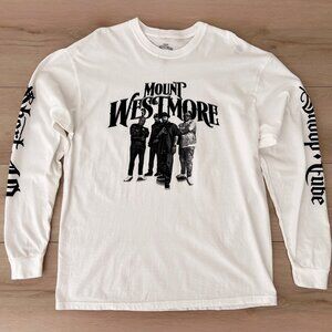 Mount Westmore Men's XL Long Sleeve Graphic White Crewneck Officially Licensed